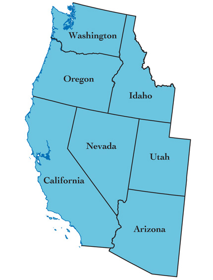 west